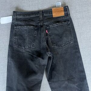 Levi's Black wedge Straight Leg Jeans with Vintage Appeal